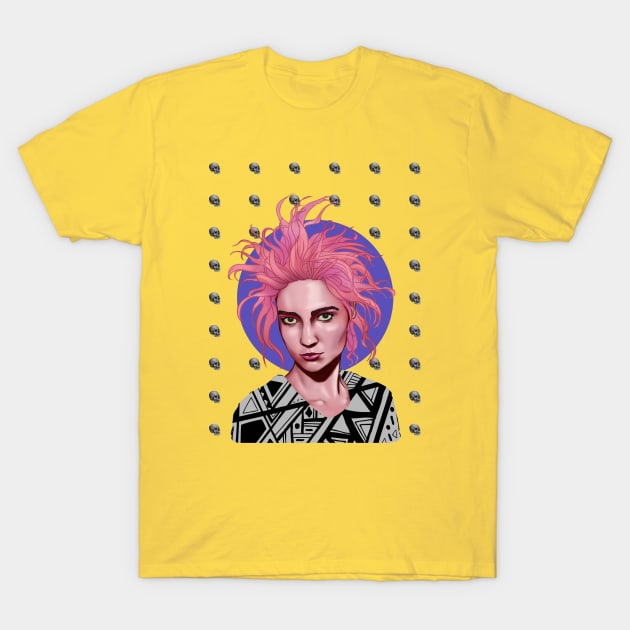 Pink-haired girl T-Shirt by wildcard24
